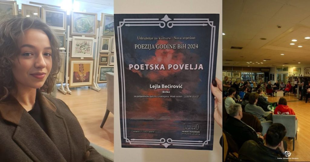 Lejla Bećirović iz Brčkog osvojila nagradu za poeziju godine lejla bećirović