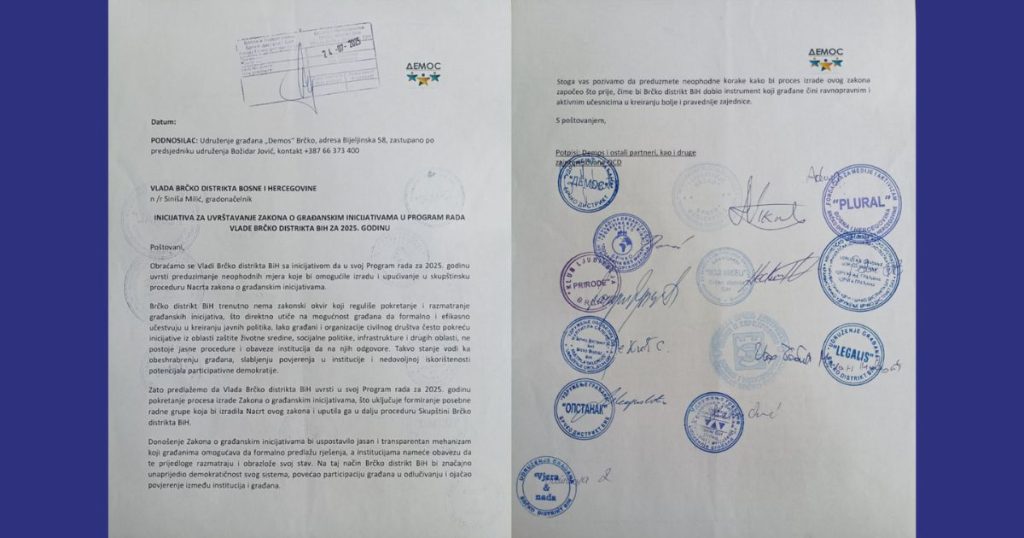 Građani Brčkog traže Zakon o građanskim inicijativama brčko zakon