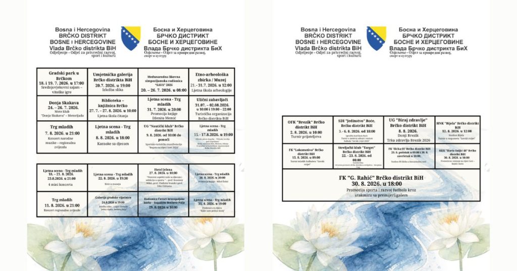 brčansko ljeto savski cvijet 2026